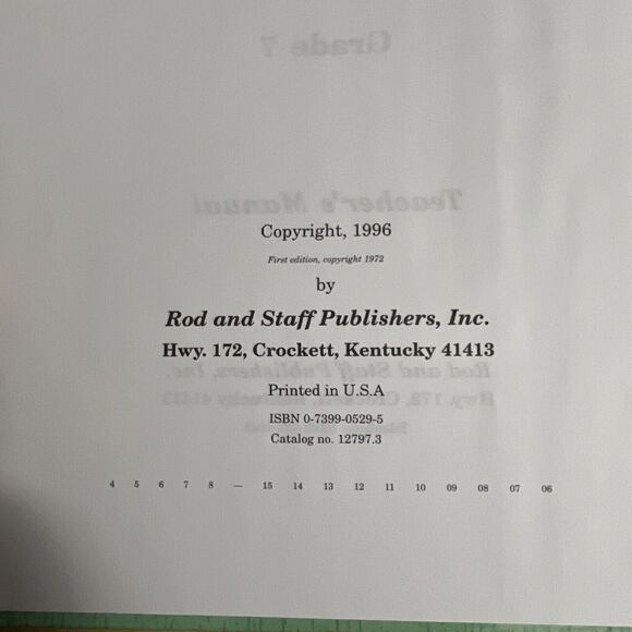 Building Securely English 7 Teachers Manual Hardcover Homeschool Curriculum - Picture 4 of 8